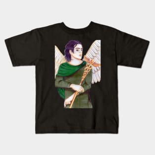 Archangel Raphael the Healer- Deep Purple Kids T-Shirt